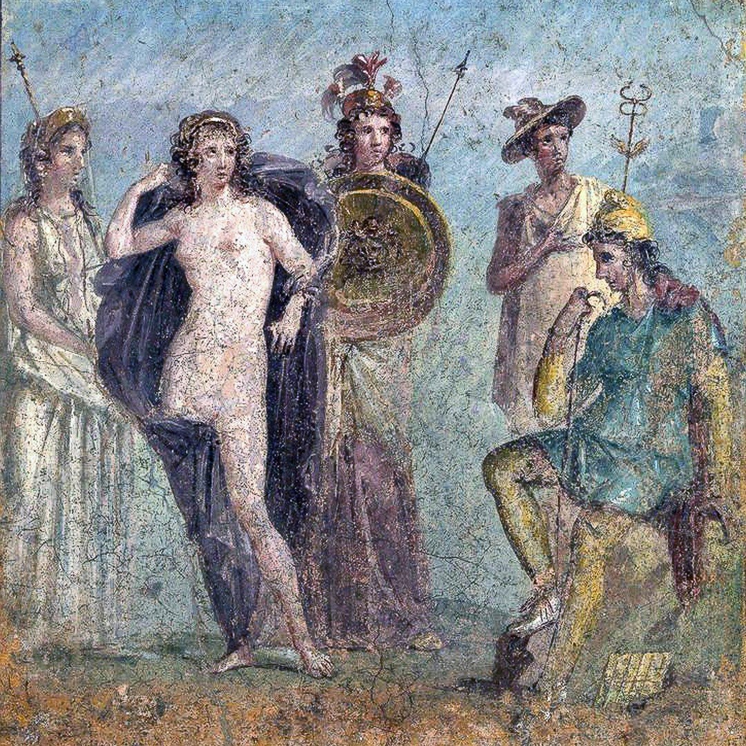 Very Rare Mythological Empire Clock “ The Judgement Of Paris ”-photo-6