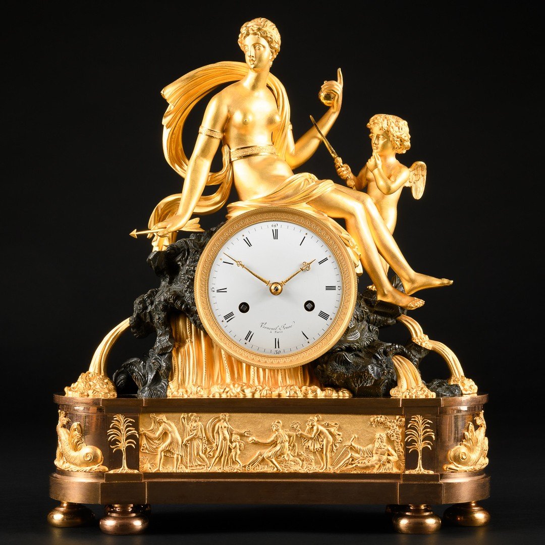 Very Rare Mythological Empire Clock “ The Judgement Of Paris ”