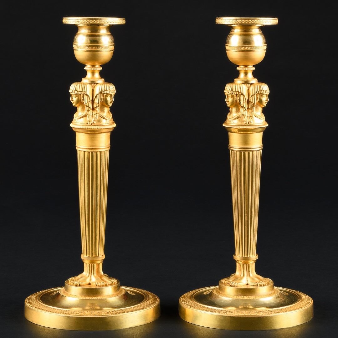 Claude Galle - Pair Of Empire Candelabra “ Retour D’egypte ” - Circa 1805-photo-3