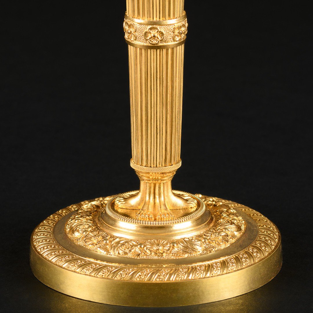 Claude Galle - Exquisite Pair Of Empire Candlesticks With Female Busts - Circa 1810-photo-1