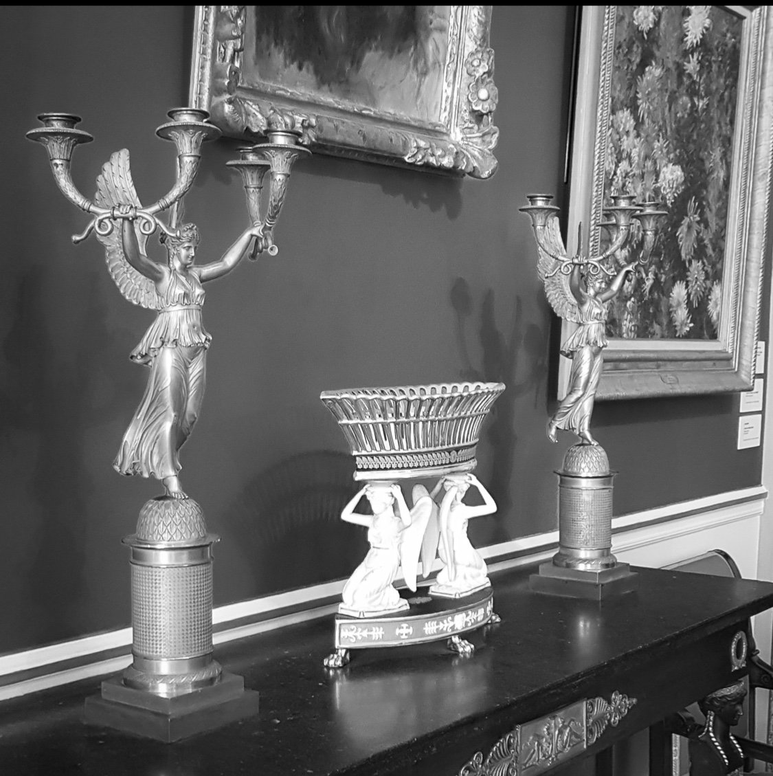 Signée Claude François Rabiat - Magnifique Paire De Candélabres D’époque Empire Avec Victoires -photo-7