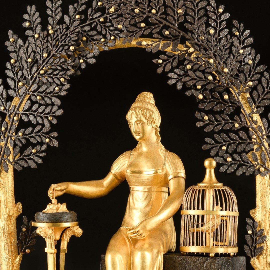 Jean - Simon Deverberie - Rare Pendule “ Joséphine ” D’époque Directoire (1795-1799)-photo-4