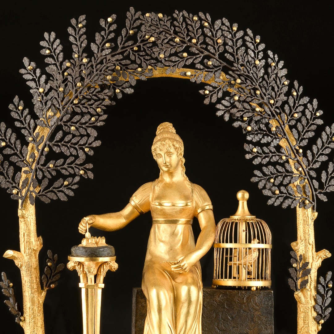 Jean - Simon Deverberie - Rare Pendule “ Joséphine ” D’époque Directoire (1795-1799)-photo-2