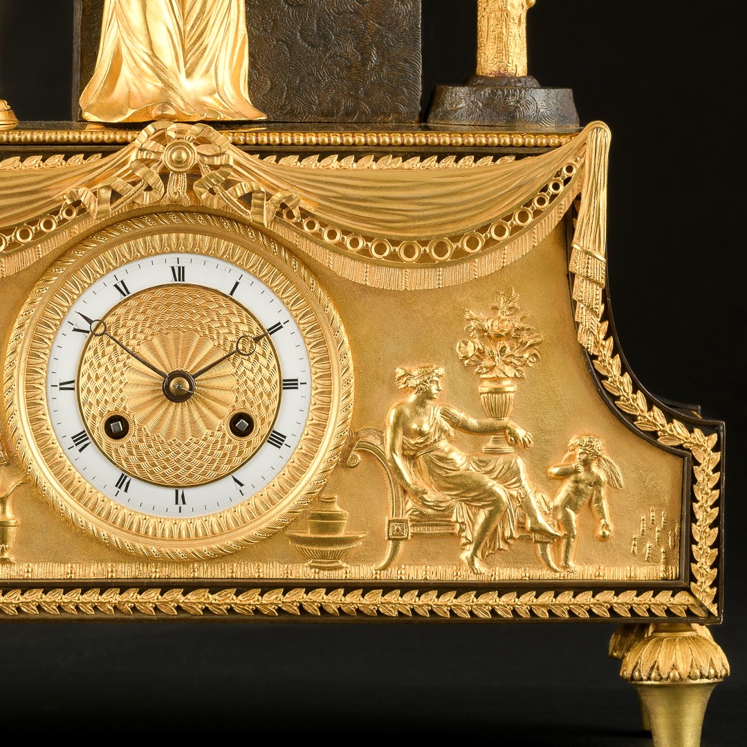 Jean - Simon Deverberie - Rare Pendule “ Joséphine ” D’époque Directoire (1795-1799)-photo-4