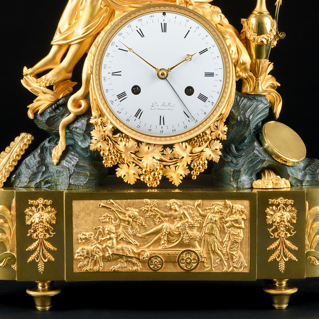 Pierre - Philippe Thomire - Rare Directory Period (1795-1799) Mantel Clock With Bacchus-photo-4
