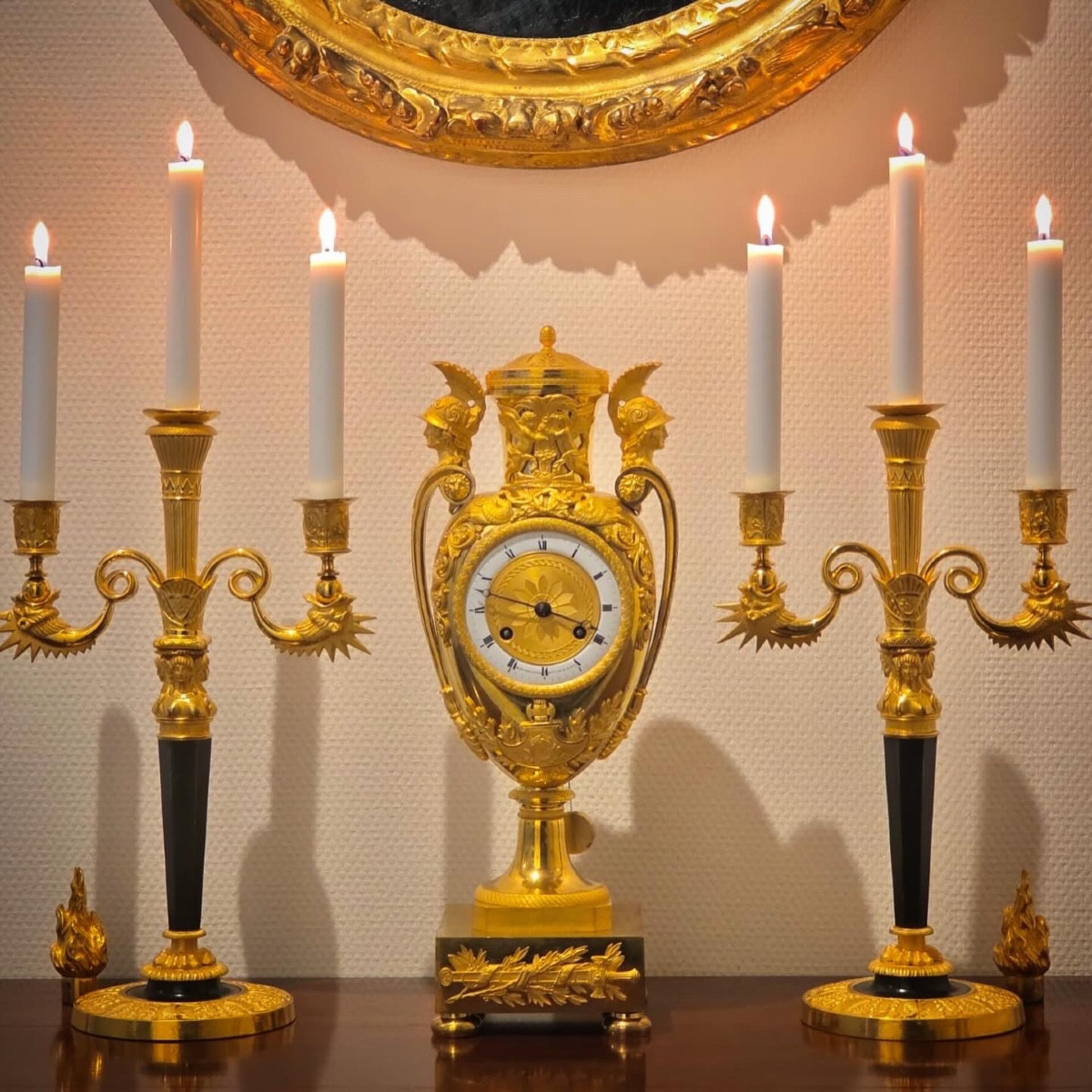 Claude Galle - Rare Pair Of Empire Candelabra With Dragons - Circa 1810-photo-5