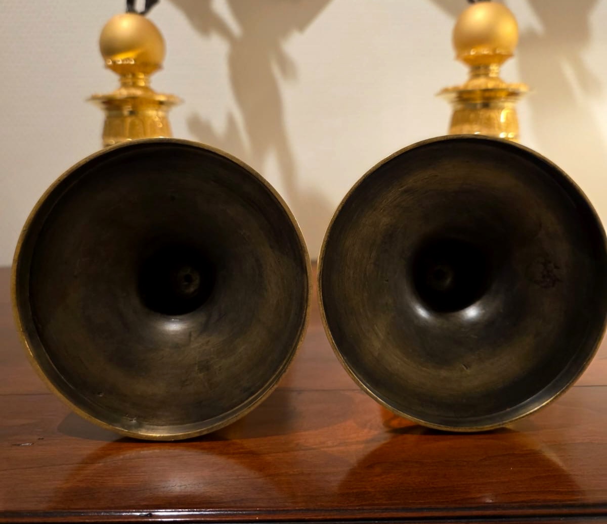 Louis - Isidore Choiselat - Grande Paire De Bougeoirs Empire - Vers 1810 -photo-2