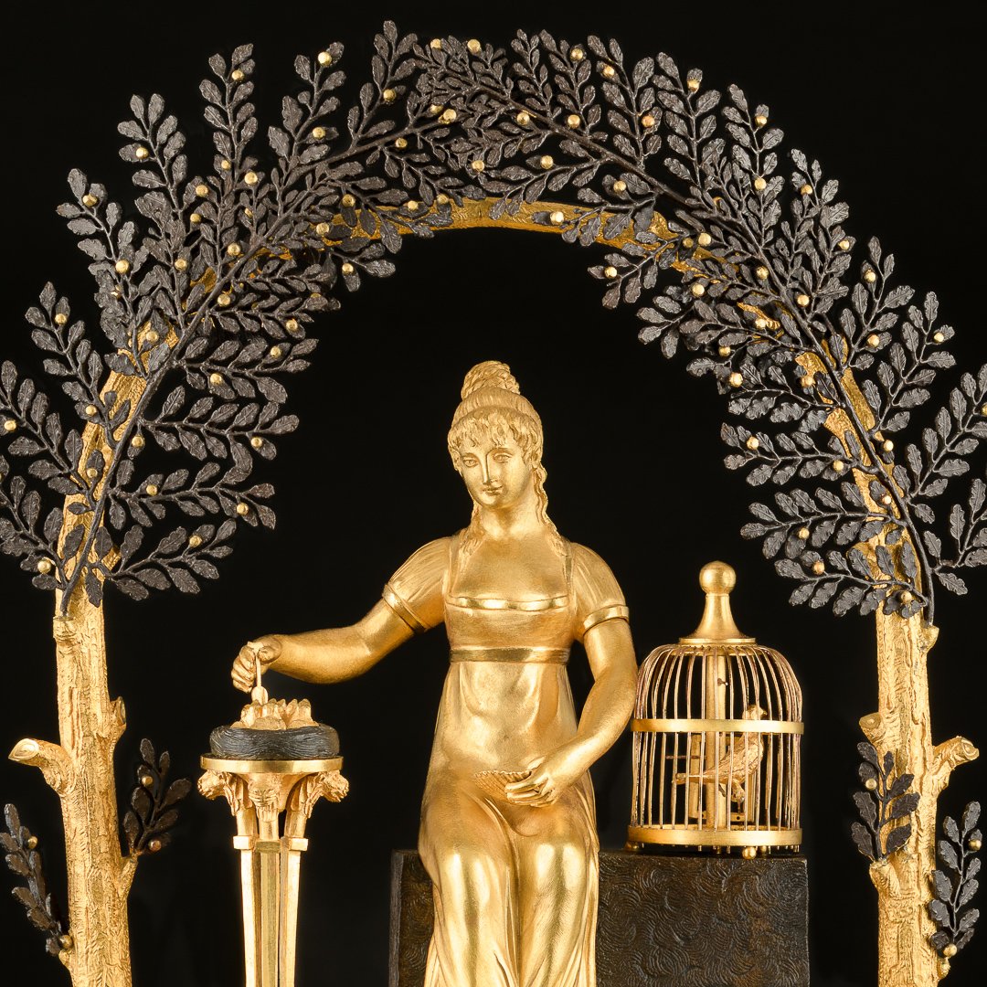 Jean - Simon Deverberie - Rare Pendule “ Joséphine ” D’époque Directoire (1795-1799)-photo-2