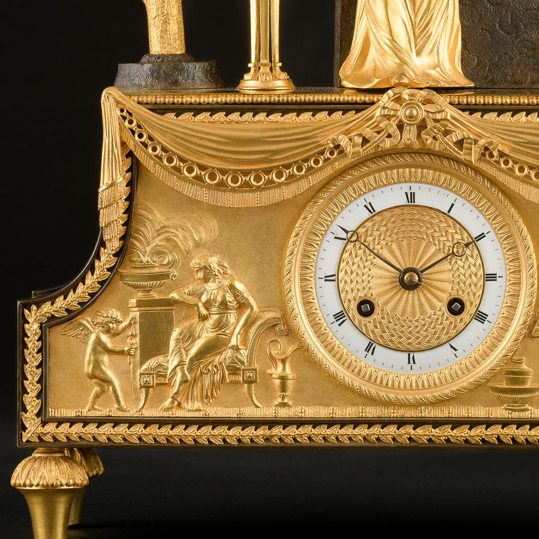 Jean - Simon Deverberie - Rare Pendule “ Joséphine ” D’époque Directoire (1795-1799)-photo-4