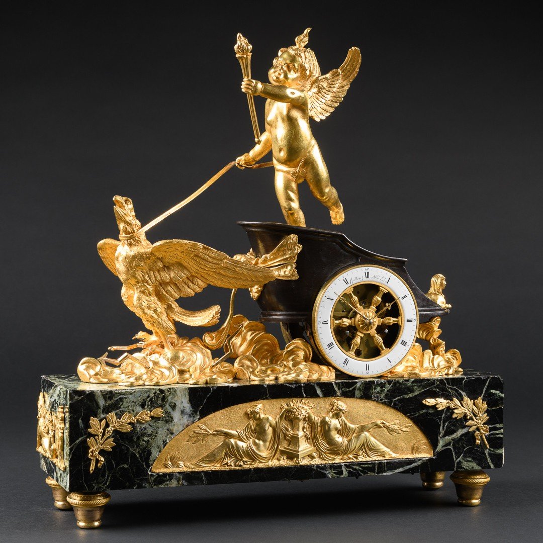Unique Empire Period Chariot Clock “jupiter”-photo-2
