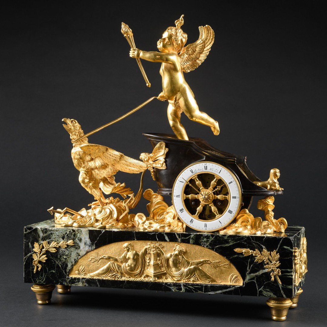 Unique Empire Period Chariot Clock “jupiter”-photo-1