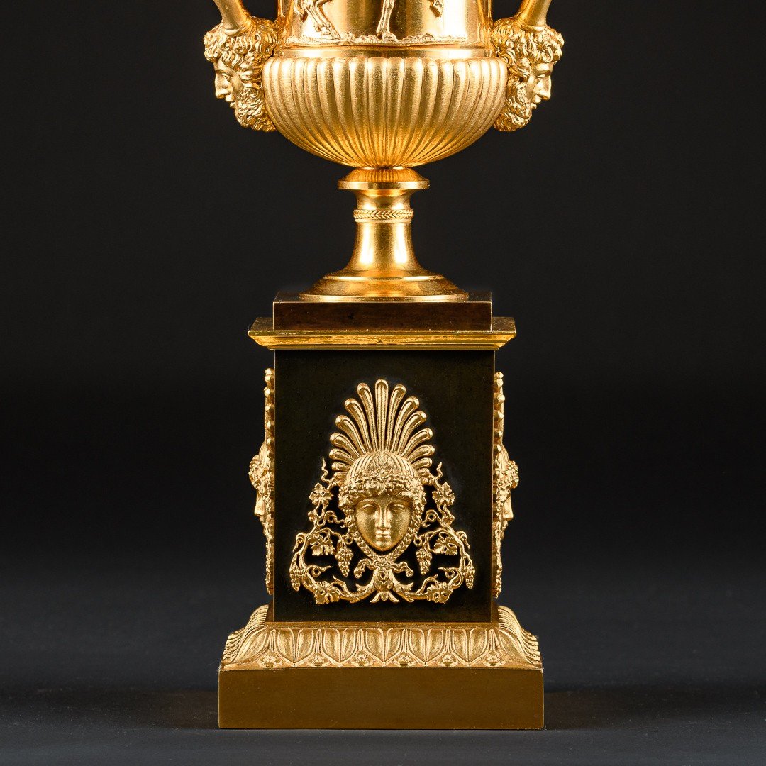Signé Claude François Rabiat - Magnifique Paire De Vases Empire Médicis-photo-2