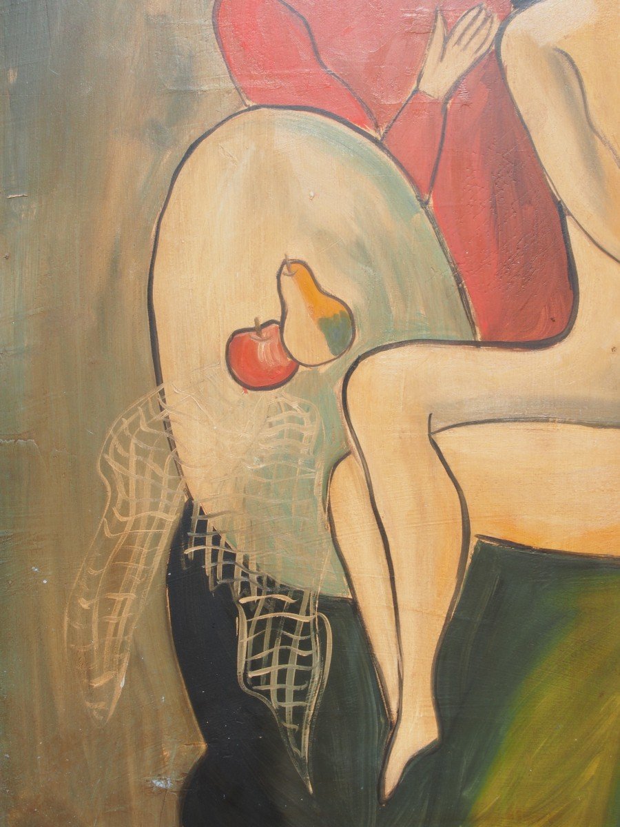 Béla Kádár (1877-1955) Hungarian, Tempera, Cubism, Metaphysics, Futurism-photo-4
