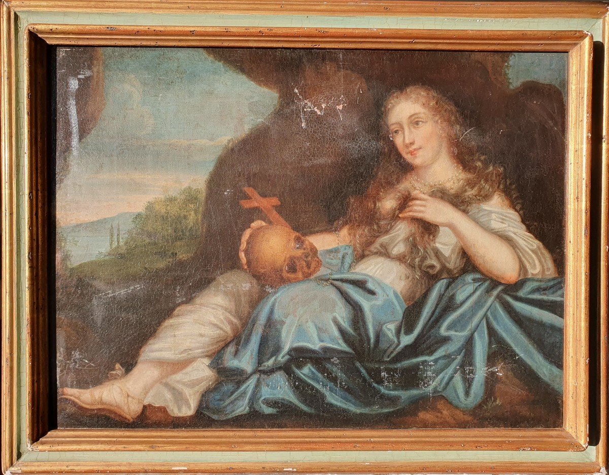 Sainte Marie Madeleine Pénitente XVIIIe Tableaux Religieux Vanités