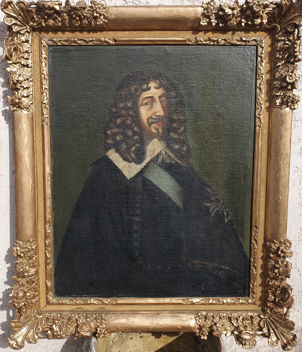 Proantic: Portrait Of The King Of France Louis XIII (1601-1643), Oil O