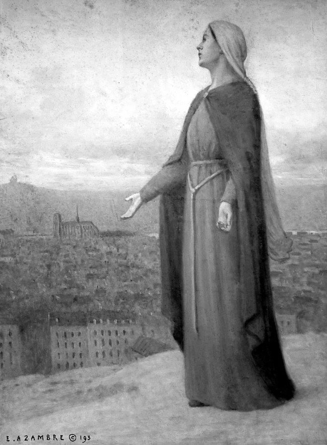 Tableau Religieux Etienne Azambre (1859-1935)  Le Christ En Bon Pasteur Impressionniste-photo-7