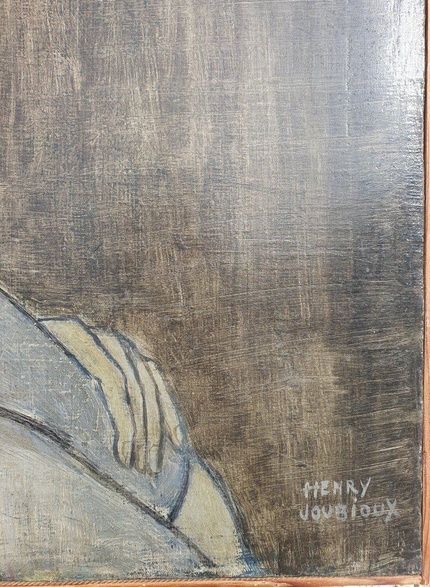 Portrait De Jeune Femme Vietnamienne Henry Joubioux (1924-1986) Peintre Breton Asie Vietnam-photo-3