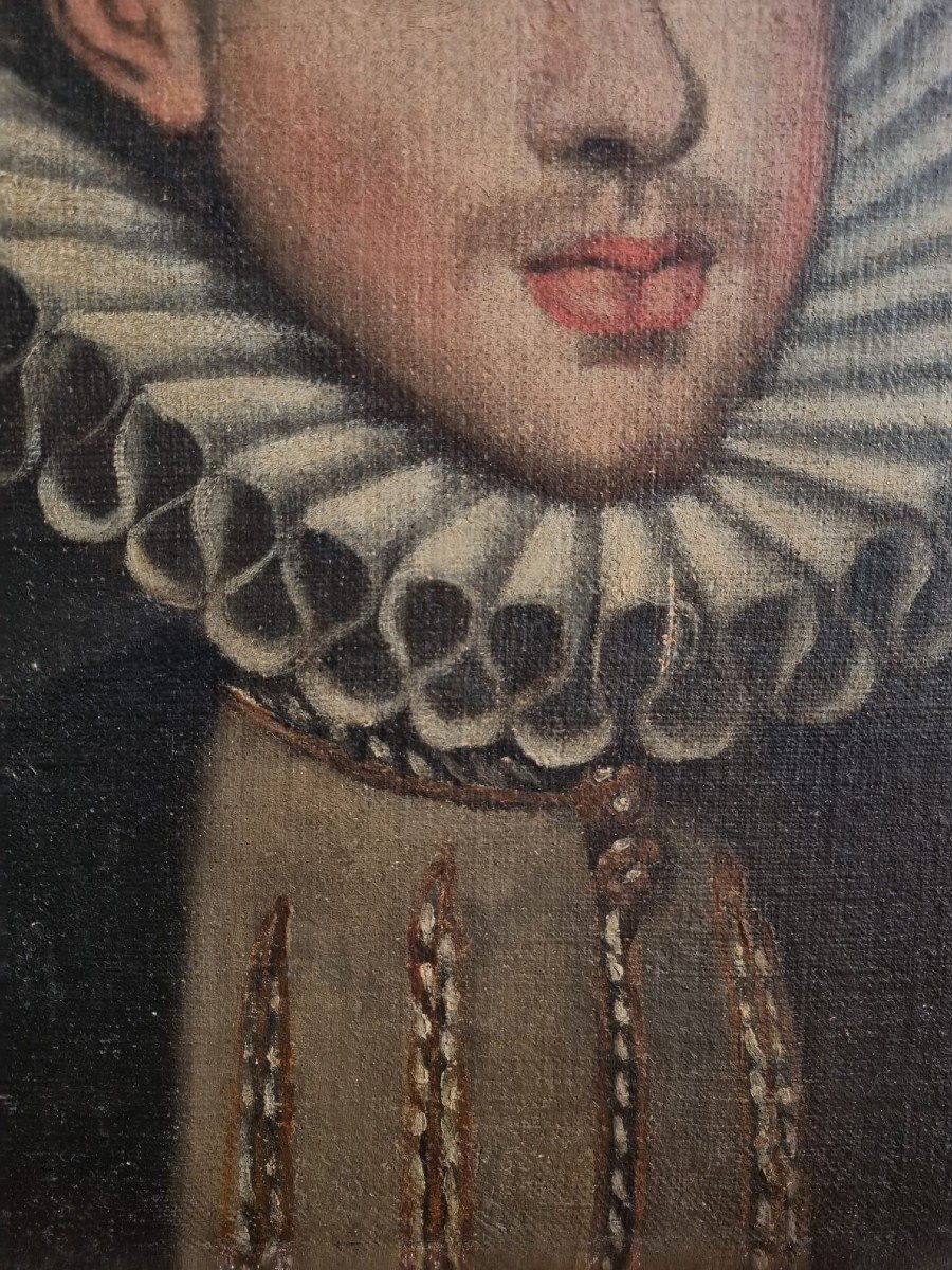 Portrait Of Philip III (felipe III) King Of Spain Juan Pantoja De La Cruz (cercle Of) XVIIe-photo-3