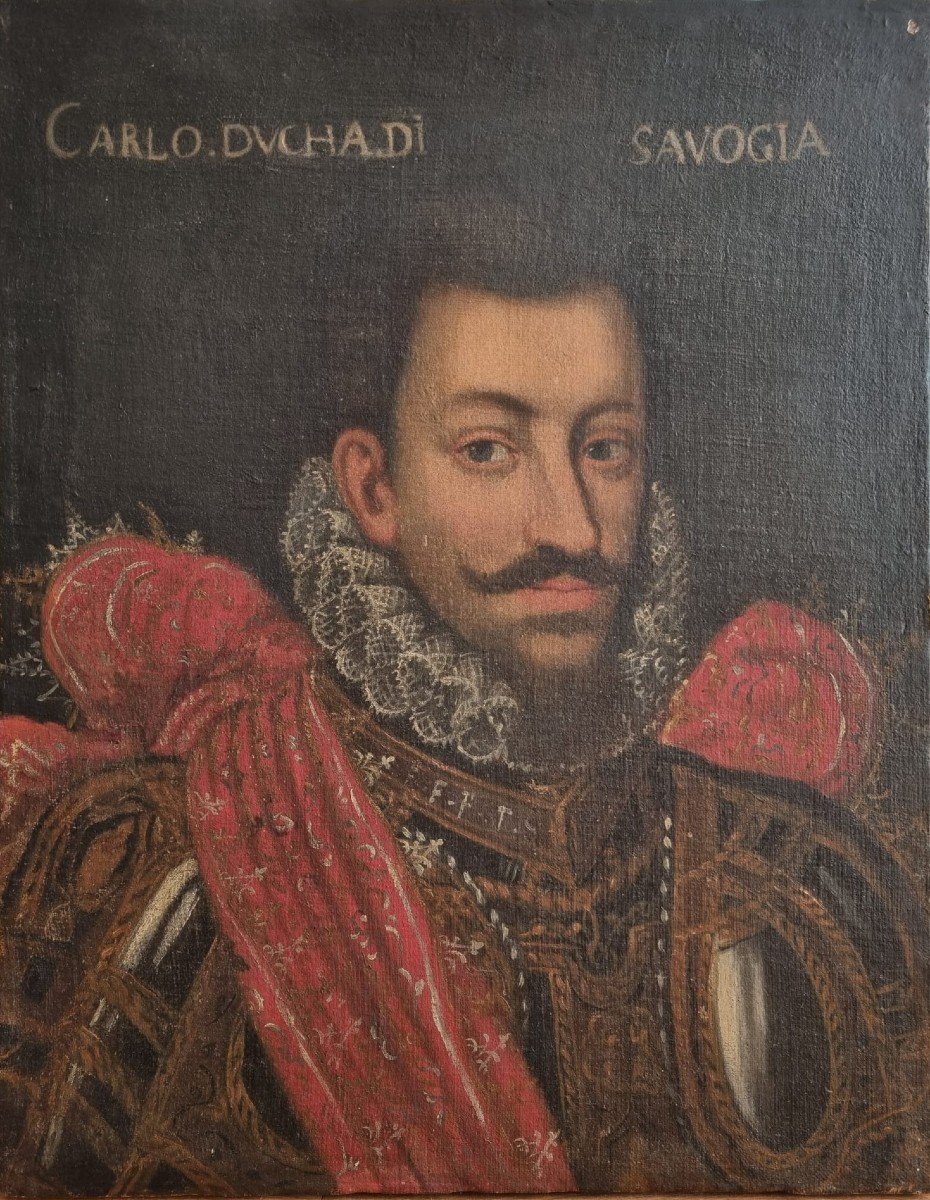 Portrait De Charles-emmanuel 1er (1562-1630) Duc De Savoie Prince De Piémont Pantoja De La Cruz XVIIe