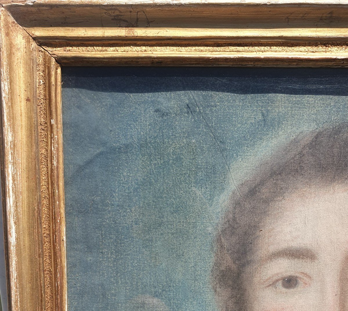Portrait XVIIIe Pastel Victoire De France (1733-1799) presume de; Fille du Roi Louis XV-photo-3