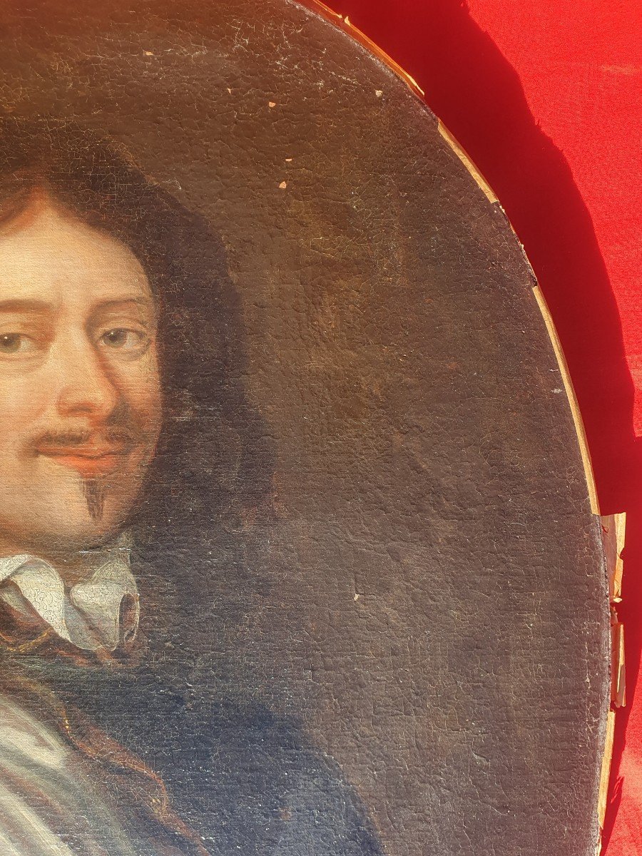 Portrait Of Jean Des Acres De L’aigle Knight Of The Order Of Malta Oil On Canvas Seventeenth -photo-4