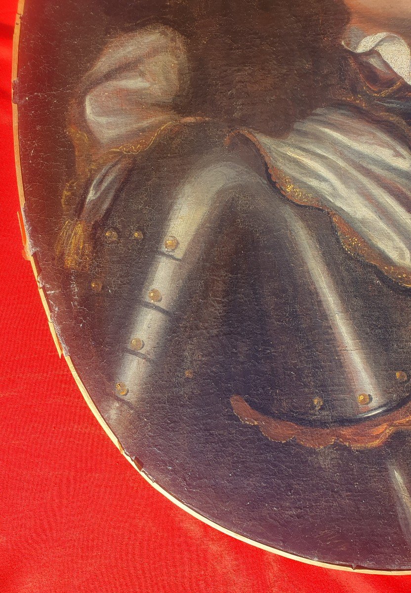 Portrait Of Jean Des Acres De L’aigle Knight Of The Order Of Malta Oil On Canvas Seventeenth -photo-1