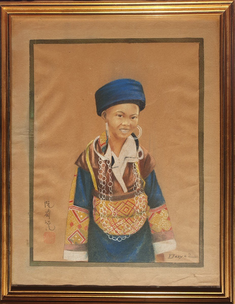 Nguyen Huu Duyet (xxe) Six Portraits De Femmes Indochine Vietnam 1930-photo-3