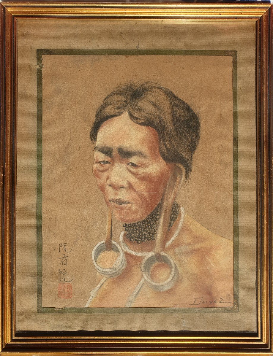 Nguyen Huu Duyet (xxe) Six Portraits De Femmes Indochine Vietnam 1930-photo-3