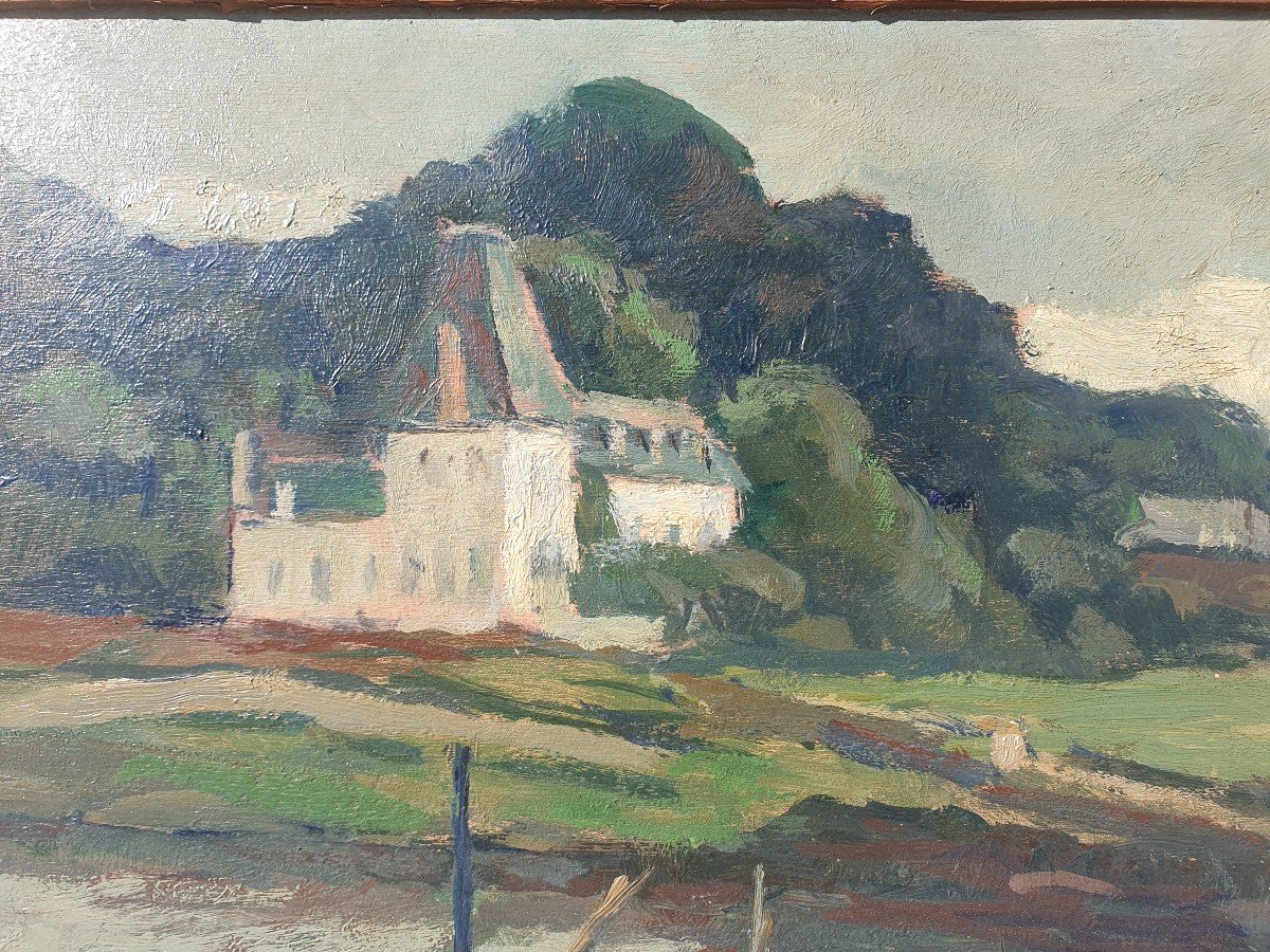 Tristan Island Bay Of Douarnenez André Strauss (1885-1975) Marine Brittany-photo-1