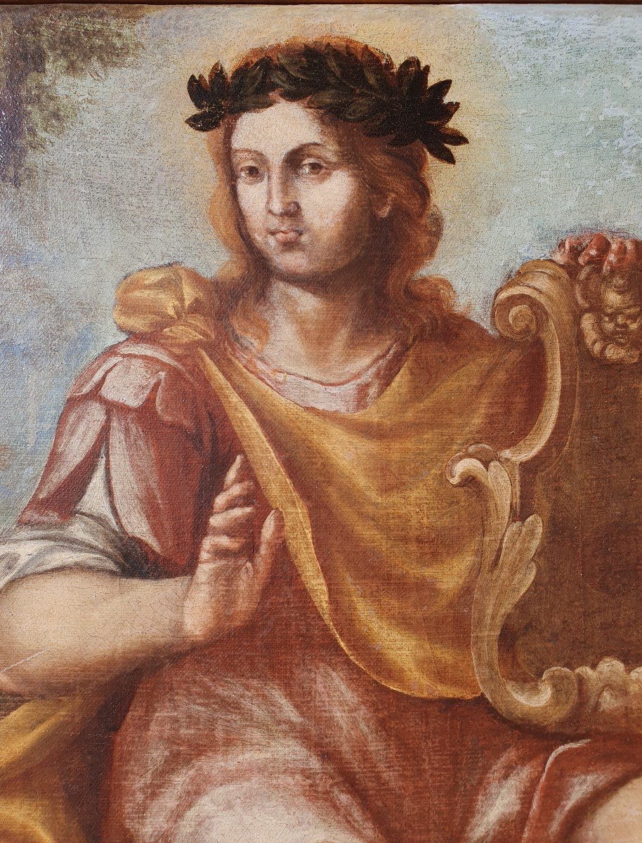 Apollo And His Lyre, God Of The Arts, Greek, Roman Mythology, 17th Century Italian School -photo-3