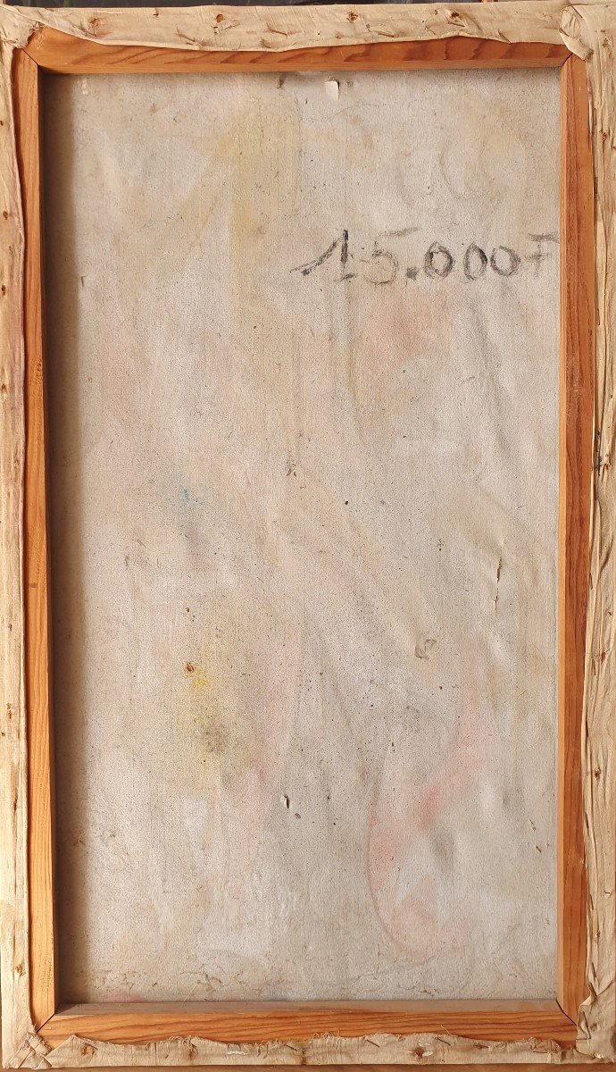 François Iloki (1934-1993) Ecole De Poto-Poto Brazzaville Congo Tableau Africain-photo-3