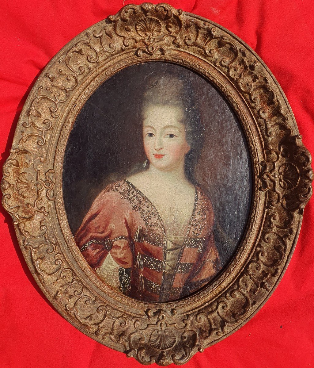 Portrait Of Françoise-marie De Bourbon “mademoiselle De Blois” Daughter Of Louis XIV Gobert XVIIth