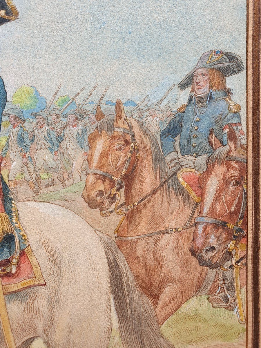 Job (1858-1931) Napoleon Bonaparte Watercolor Jacques Onfroy De Bréville Illustrator 1st Empire-photo-2