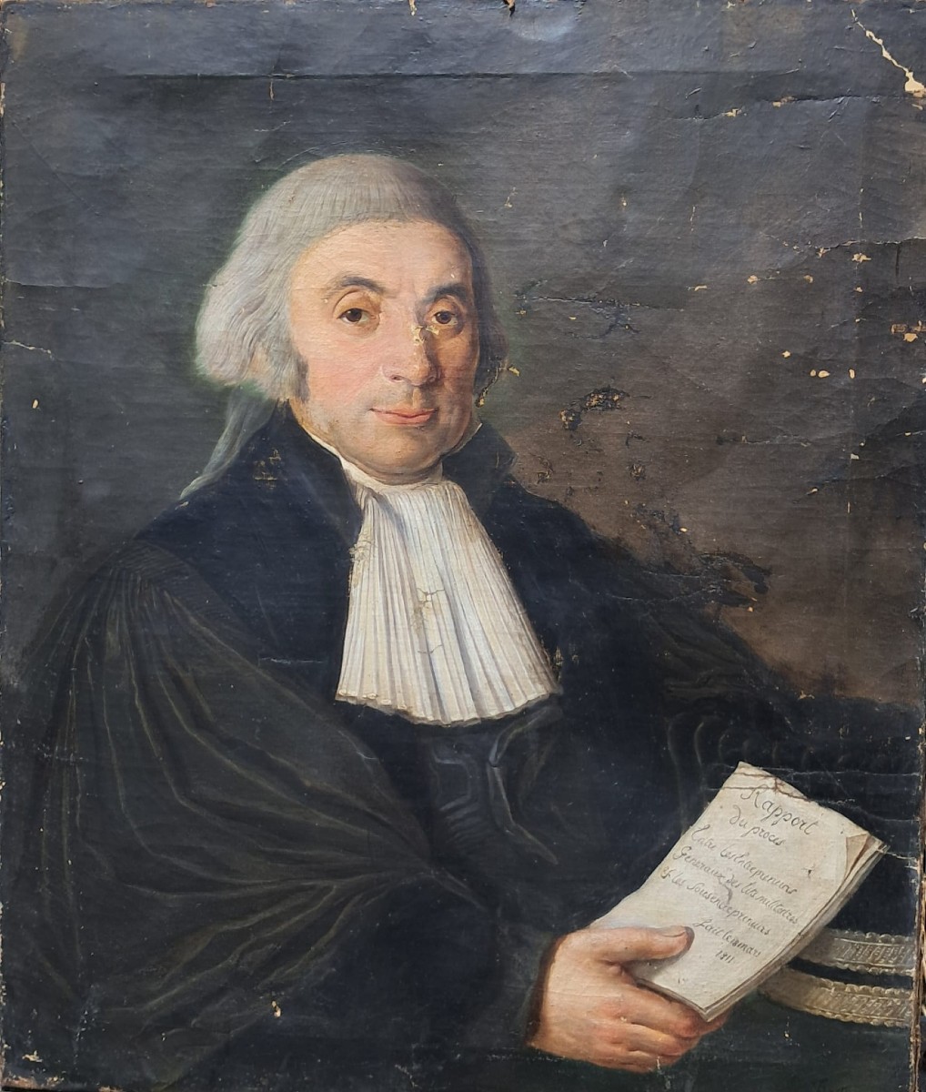 Portrait avocat XIXe 1er Empire - Jean-Jacques Bestier (1754-1842) 