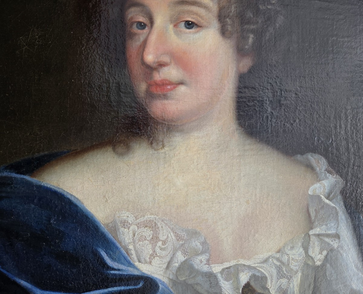 Portrait Of Anne Marie Louise d'Orléans (1627-1693) Duchess Of Montpensier, 17th Century-photo-1