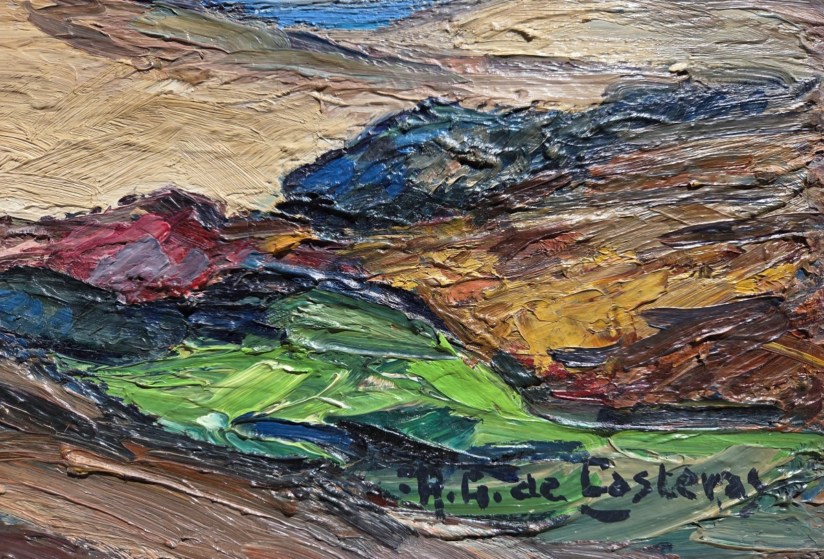 René Gouget de Casteras (1898-1976) Les Landes Vue du Bassin Dunes Sourgen-photo-4