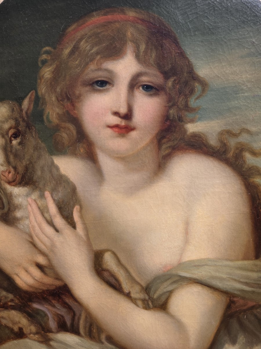 Jean-baptiste Greuze (1725–1805) (workshop Or Student Of) “l'innocence” Late 18th Century-photo-3