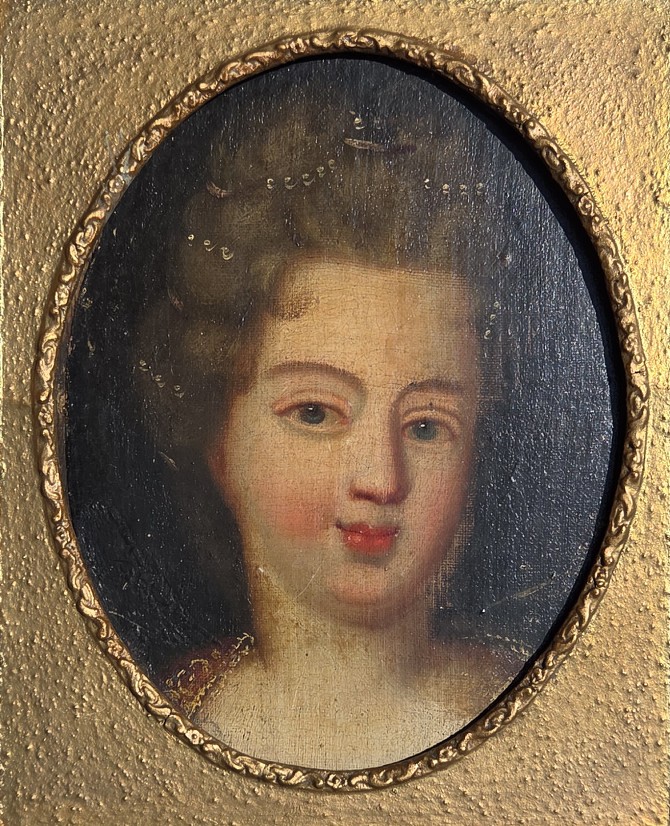 Portrait de femme noble, fille de Louis XIV Pierre Mignard (entourage de) XVIIe-photo-2