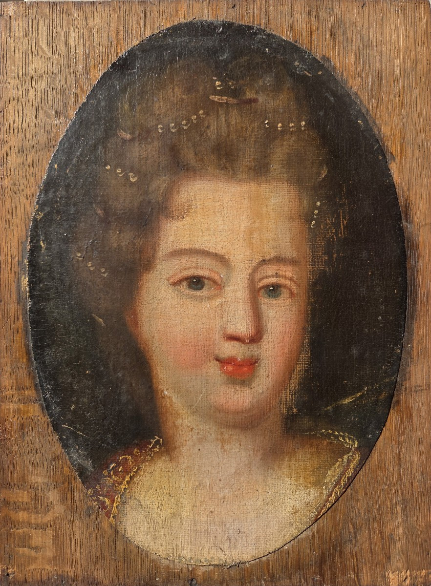 Portrait de femme noble, fille de Louis XIV Pierre Mignard (entourage de) XVIIe-photo-3