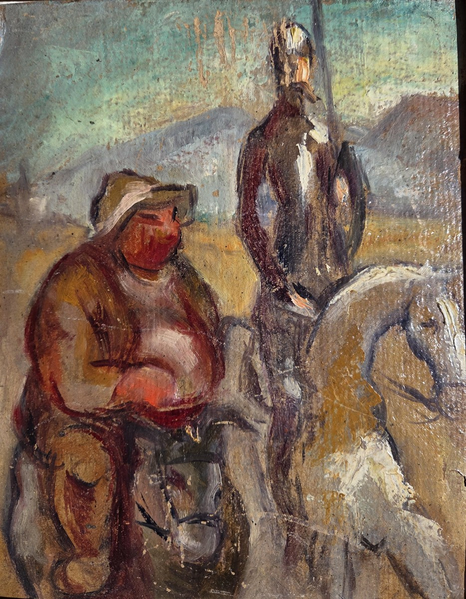 Manuel Ortiz de Zarate (1884-1946) Don Quichotte 1925 Ecole de Paris -photo-2