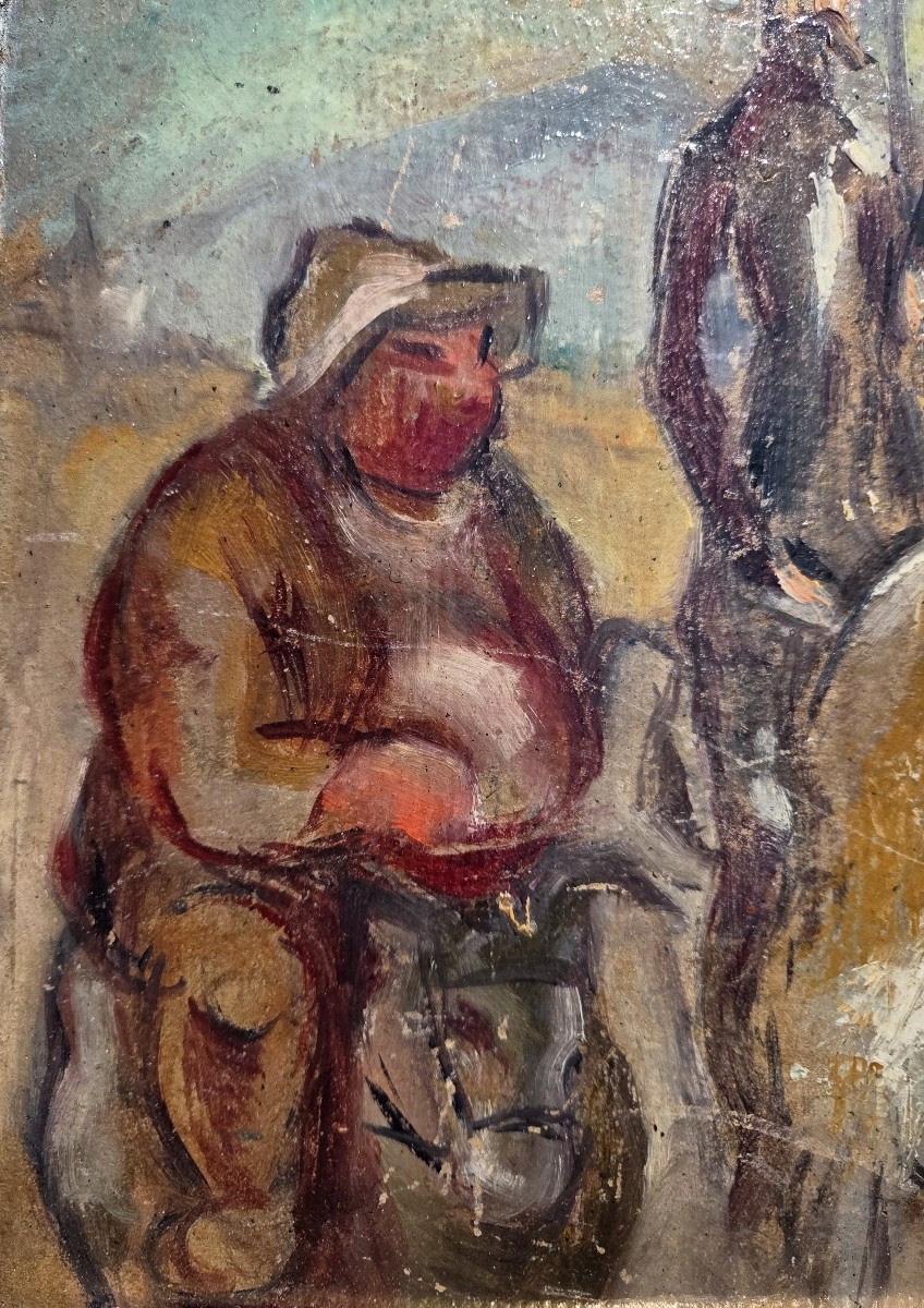Manuel Ortiz de Zarate (1884-1946) Don Quichotte 1925 Ecole de Paris -photo-4