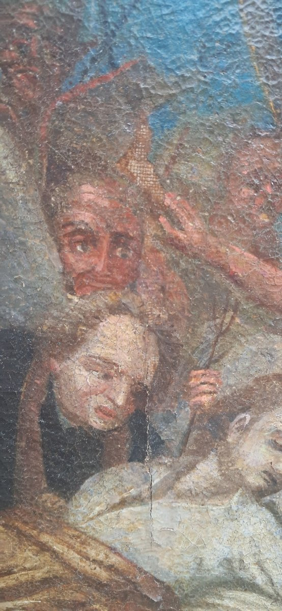 VANITÉ démons anges religieux XVIIe 17e colonial diable tentation Bosch Christ mort -photo-5
