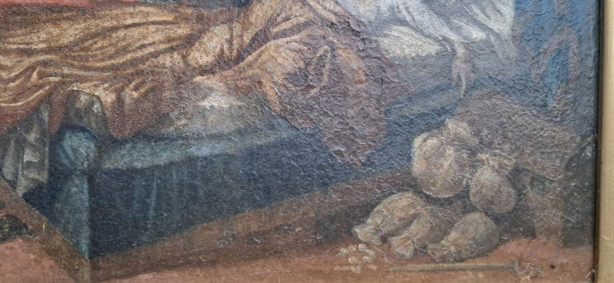 VANITÉ démons anges religieux XVIIe 17e colonial diable tentation Bosch Christ mort -photo-6