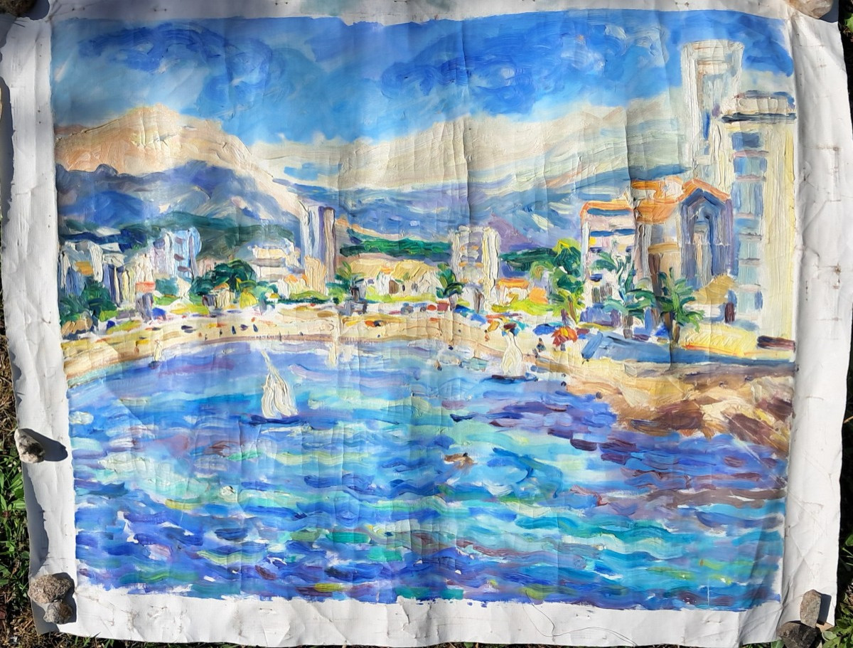 2 tableaux Gaston SEBIRE marine et Paris Seine Normandie BENEZIT Peintre officiel de la marine