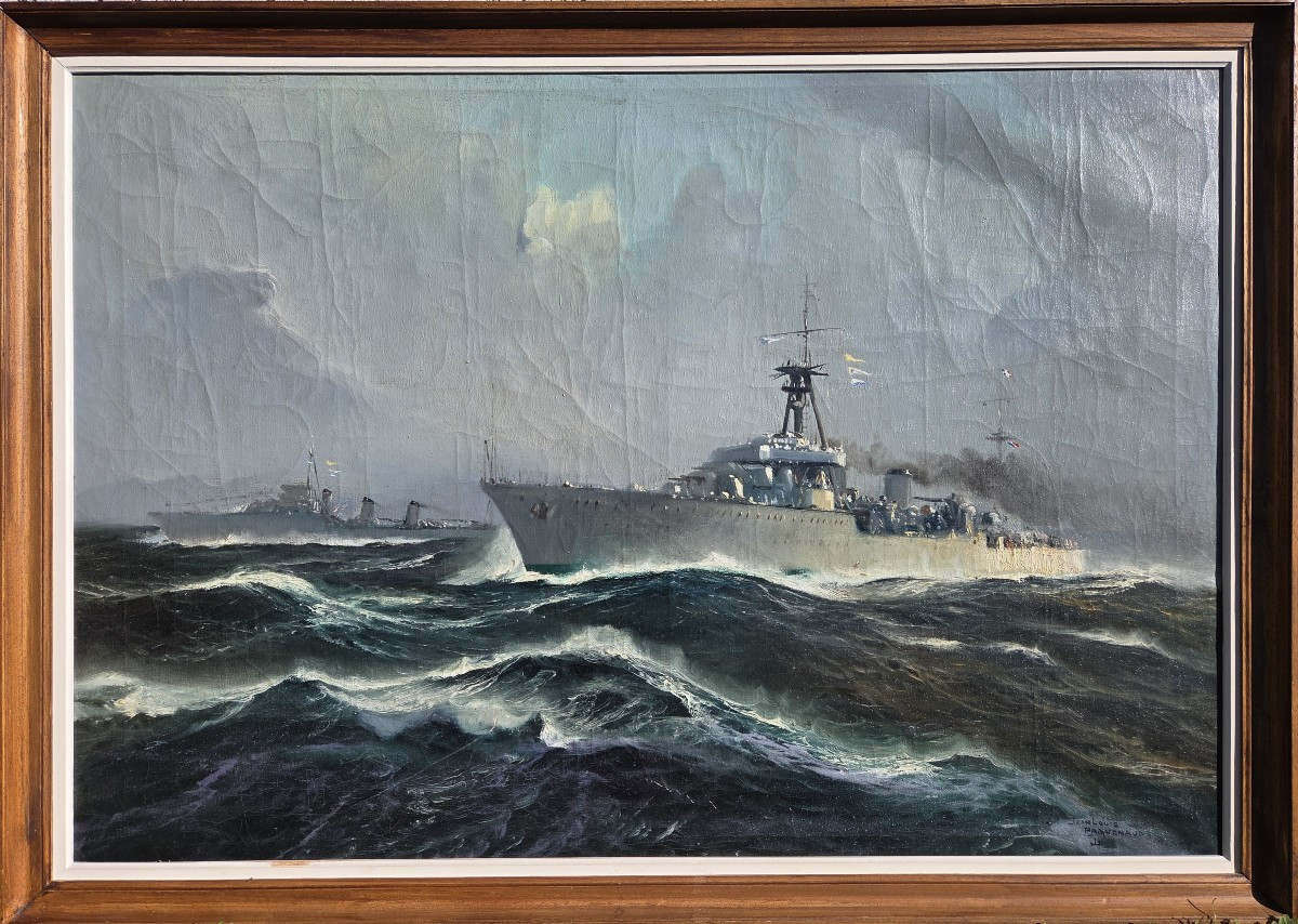 Jean-louis Paguenaud (1876-1952) Navy - Warship - Battleship - Cruiser-photo-2