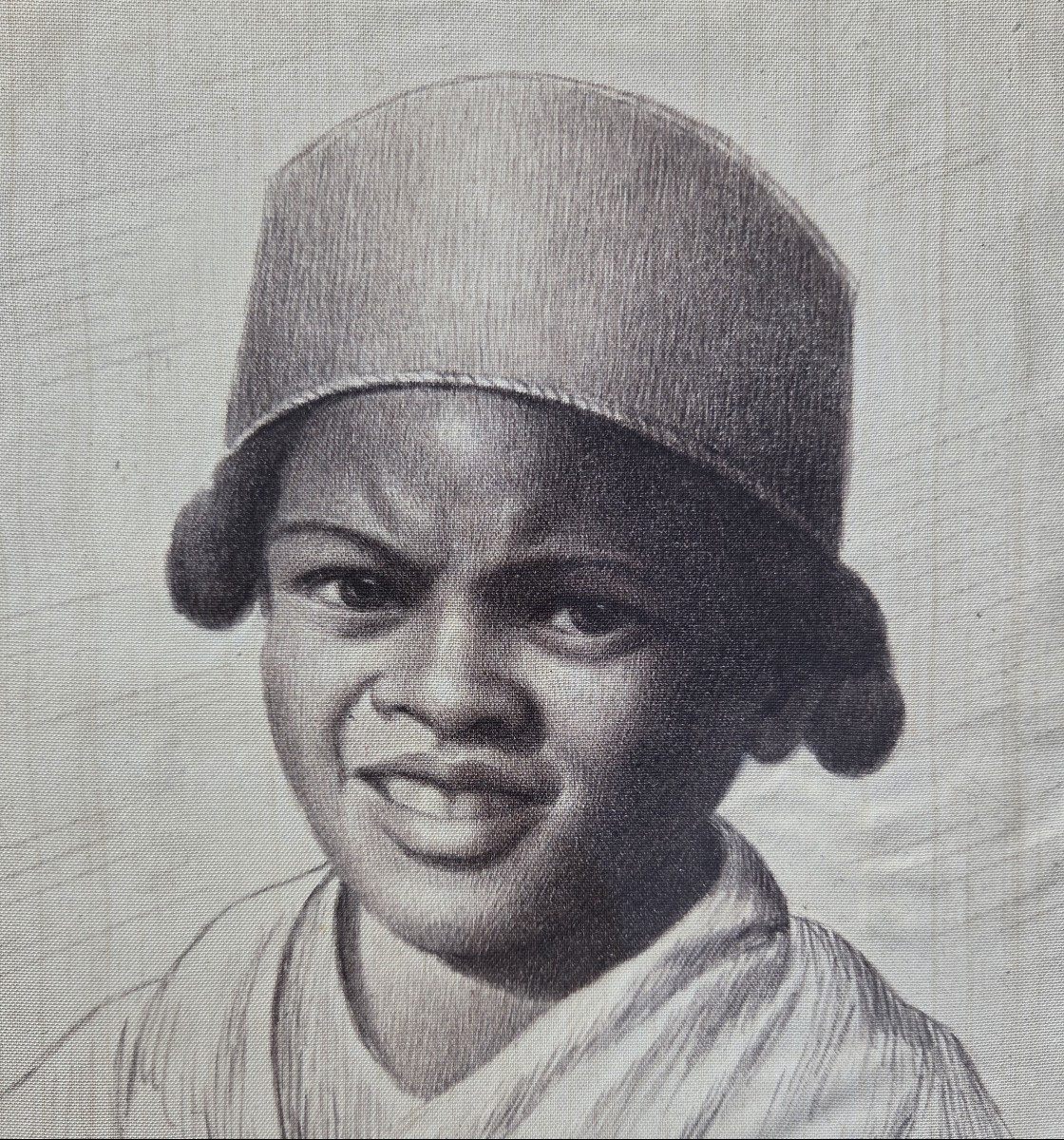 Joseph Ramanankamonjy (1898 – 1984) Petite Betsileo - Peintre Malgache -photo-3