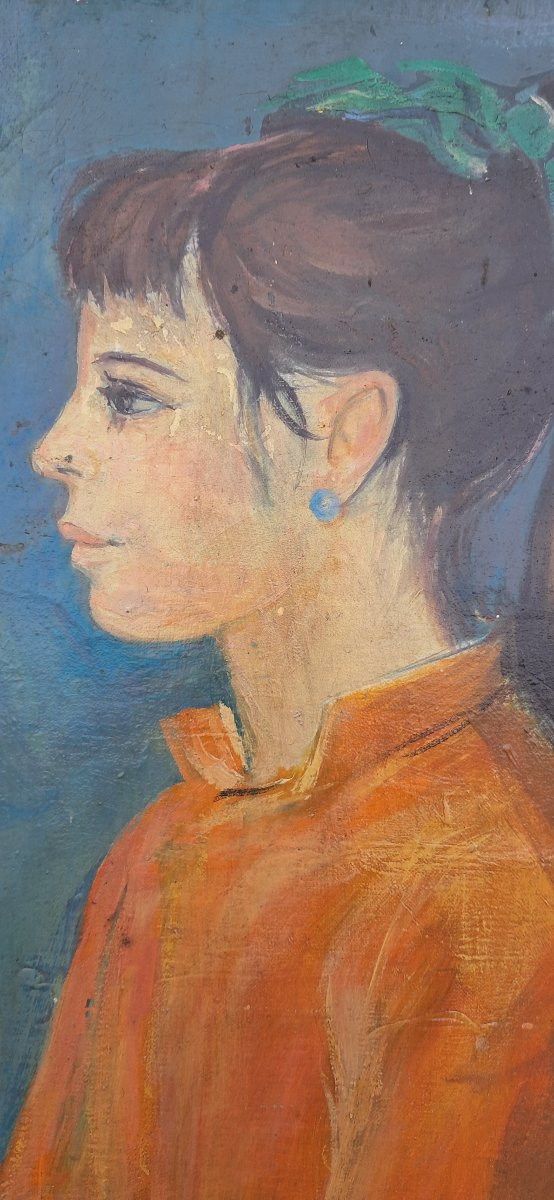 Portrait Of A Little Girl, Creixams, Spanish, School Of Paris, Oil On Canvas, Barcelona, Child, Benezit -photo-2