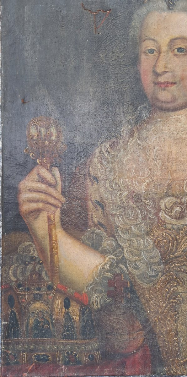 Portrait Of Empress Queen Catherine II Of Russia, Russian Romanov, 18th Century, Noble Nobility-photo-3