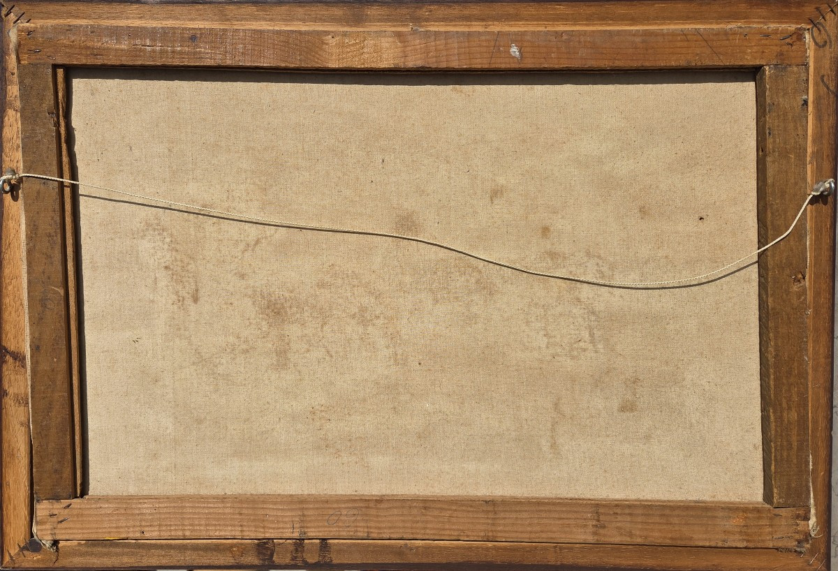 ​Jean Rambinintsoa (1899-1986) Tableau Malgache Scène Rural des Hautes Terre Madagascar-photo-3