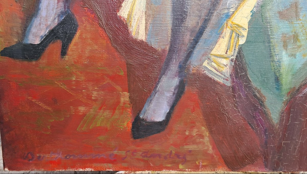 Berthomme Saint Andre Portrait Of A Young Woman In The Studio Fauvist Benezit School Of Paris Oil On Canvas-photo-3